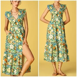 Anthropologie The Peregrine Midi Dress NWT XS